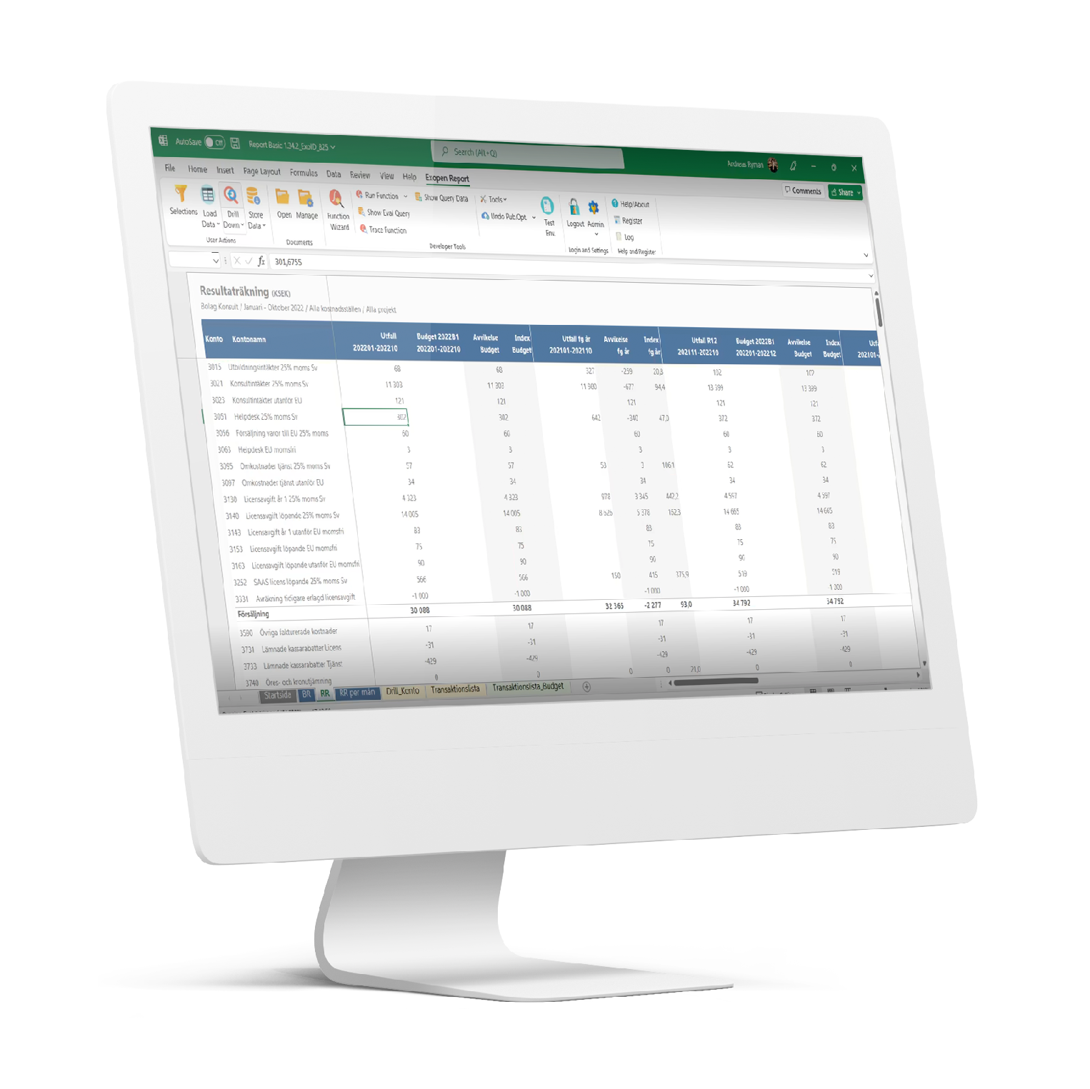 Exopen Excel-addin